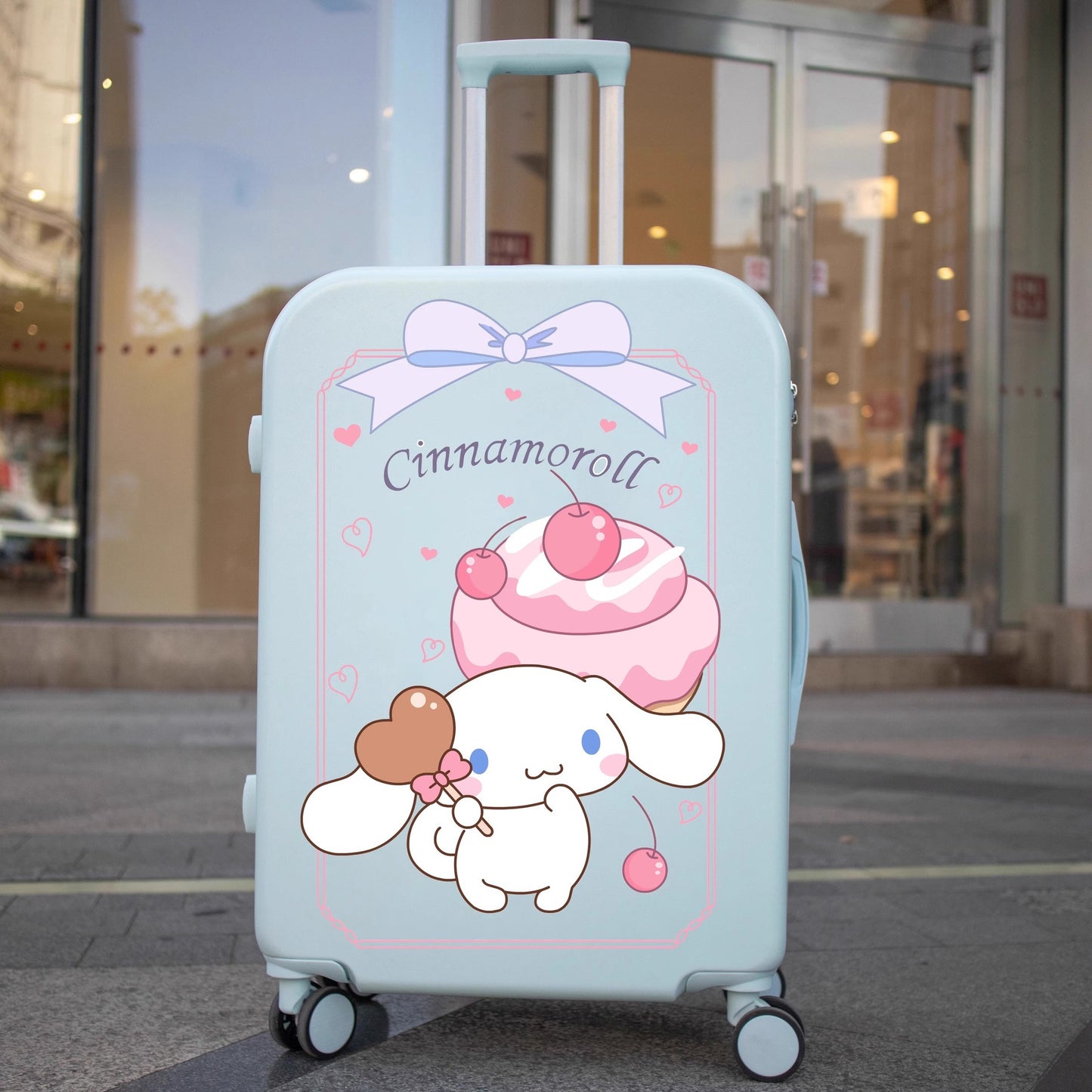 Sanri.o Cinnamor.oll Cute Cartoon 18-Inch Carry-On Suitcase