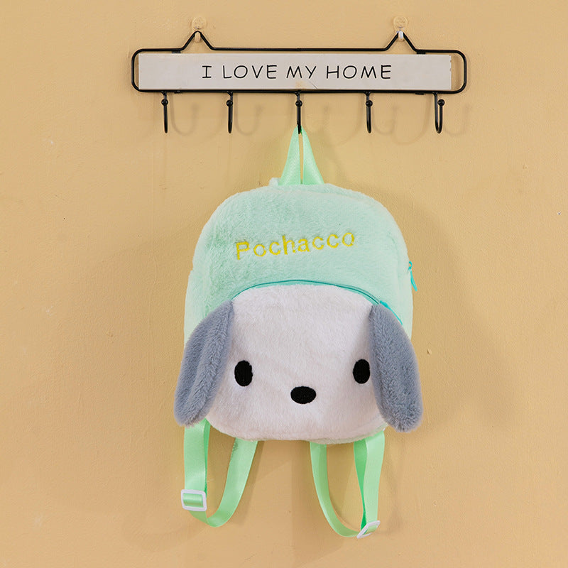 Sanr.io Cute Cartoon Large Capacity Plush Backpack