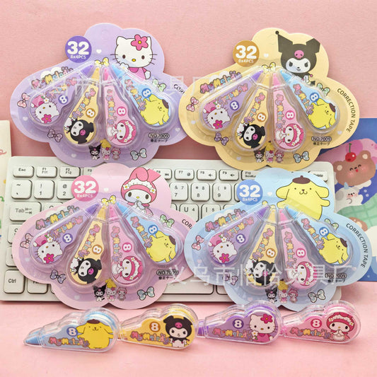San.rio Cute Mini Correction Tape – 4 Pack