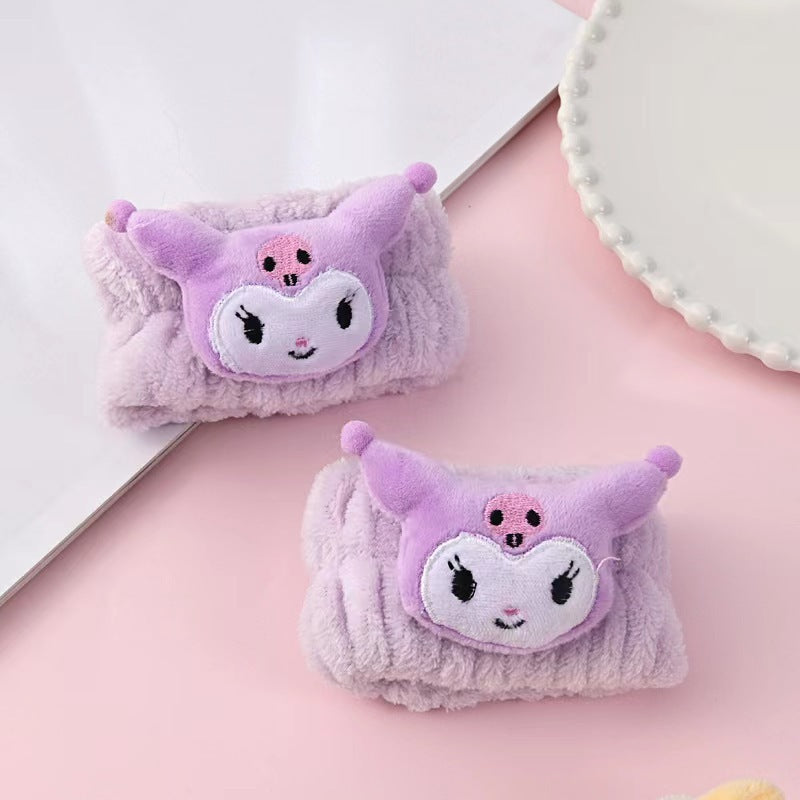 S.anrio Cartoon Waterproof Face Wash Wrist Bands