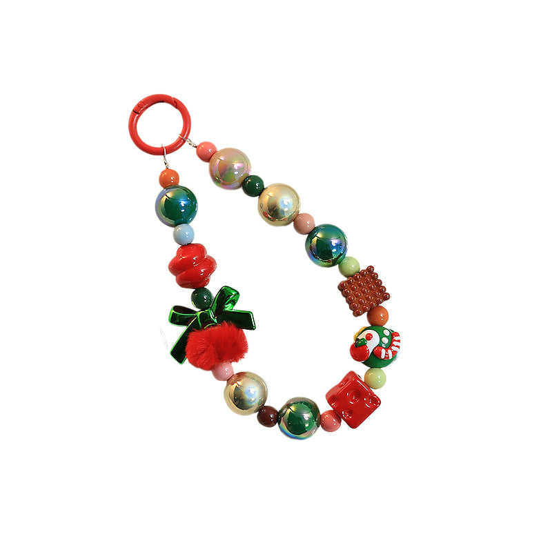 Christmas Beaded Keychain