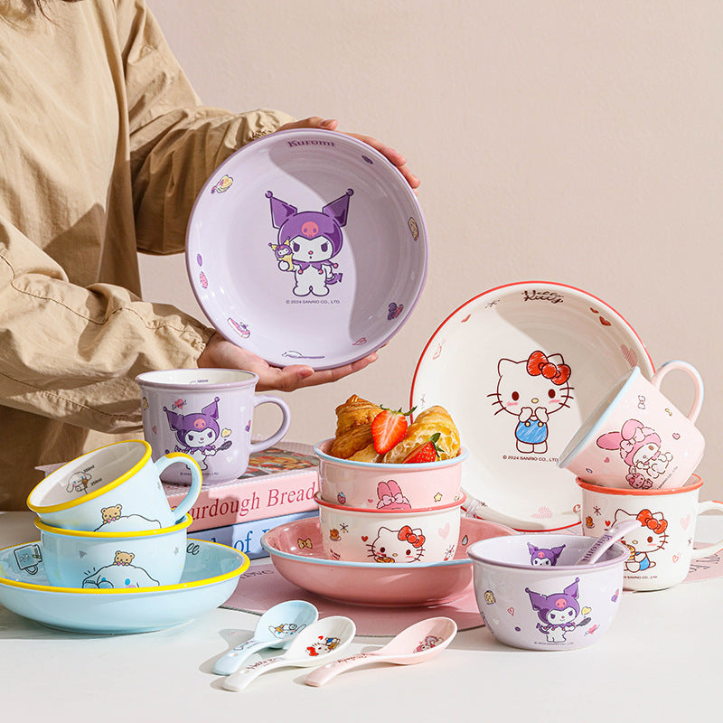 Sa.nrio Cute Dinnerware Set