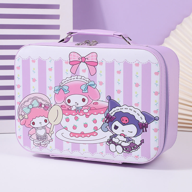 S.anrio Large-Capacity Portable Makeup Case