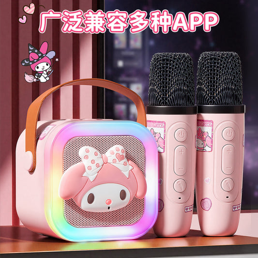 San.rio Cute Kawaii Kids Karaoke Speaker with Microphone