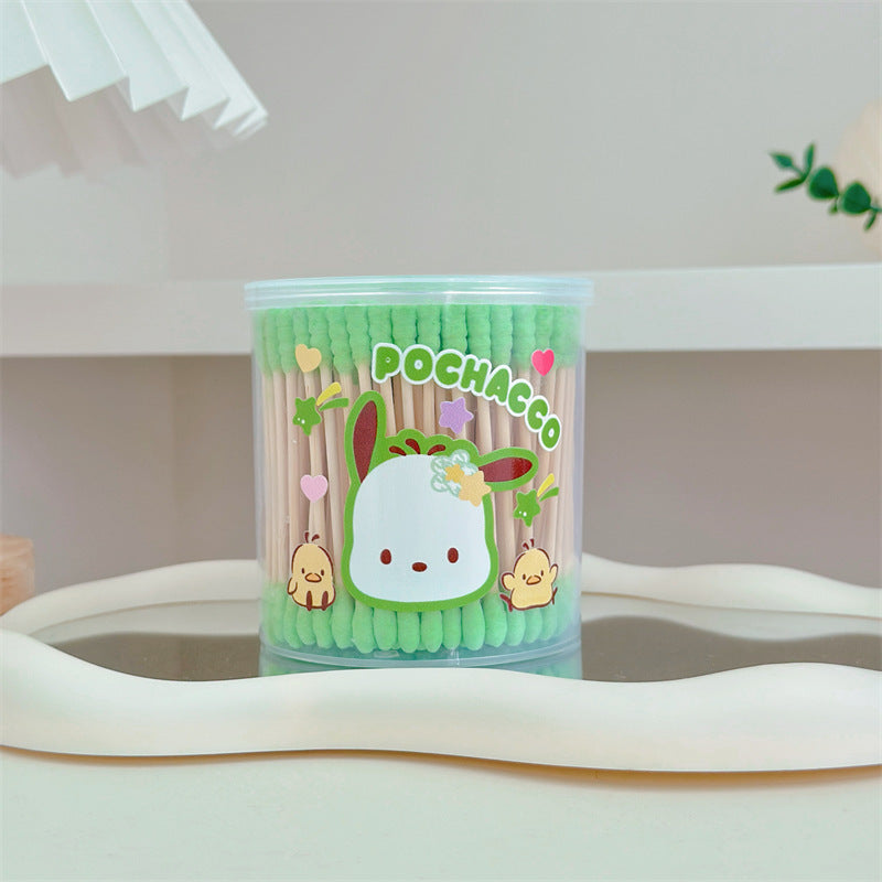 Sanri.o Cute Cotton Swabs for Daily Use