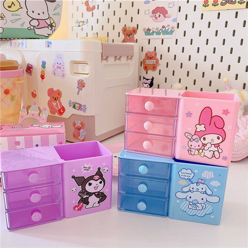Sanri.o Desk Organizer with Drawer and Pen Holder