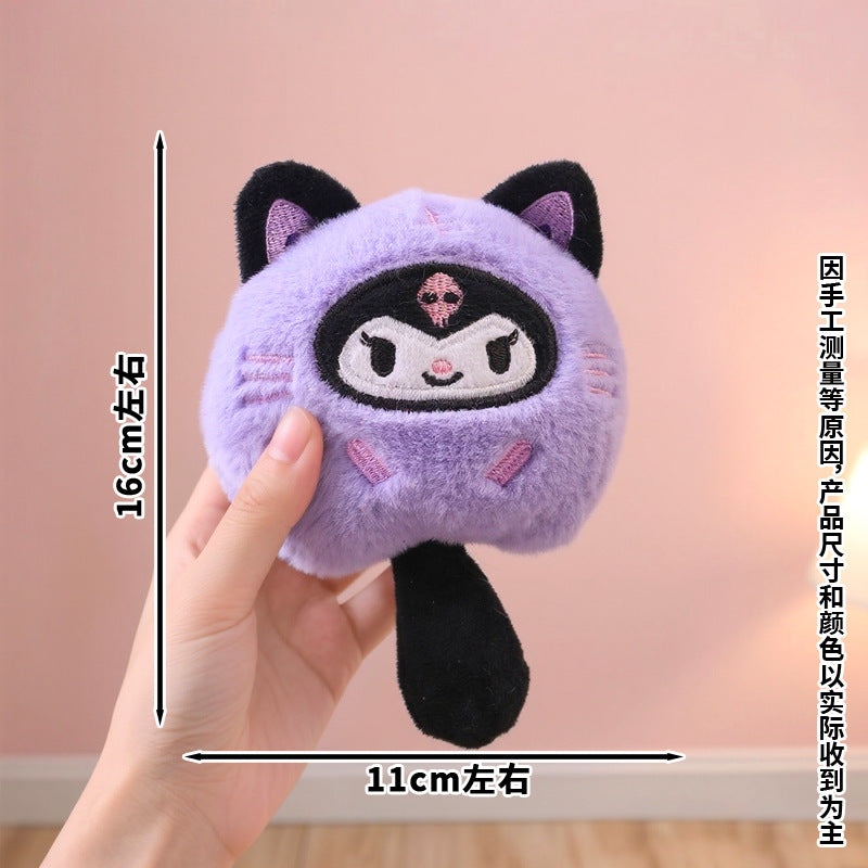 Cute Lucky Cat Plush Keychain Bag Charm
