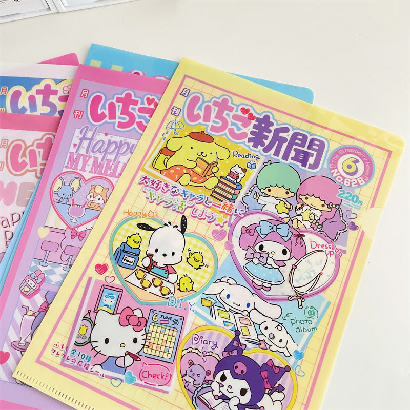 Sanri.o A4 Student Test Paper File Folder