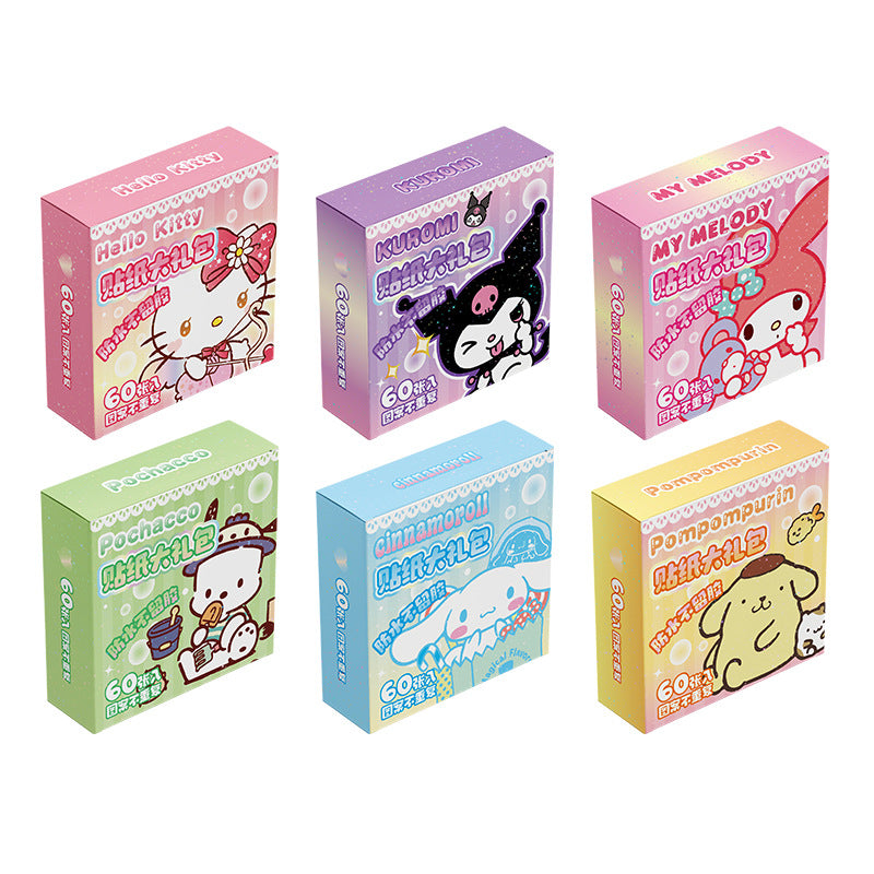 Sa.nrio Cute Holographic Stickers – 60 pcs/Box
