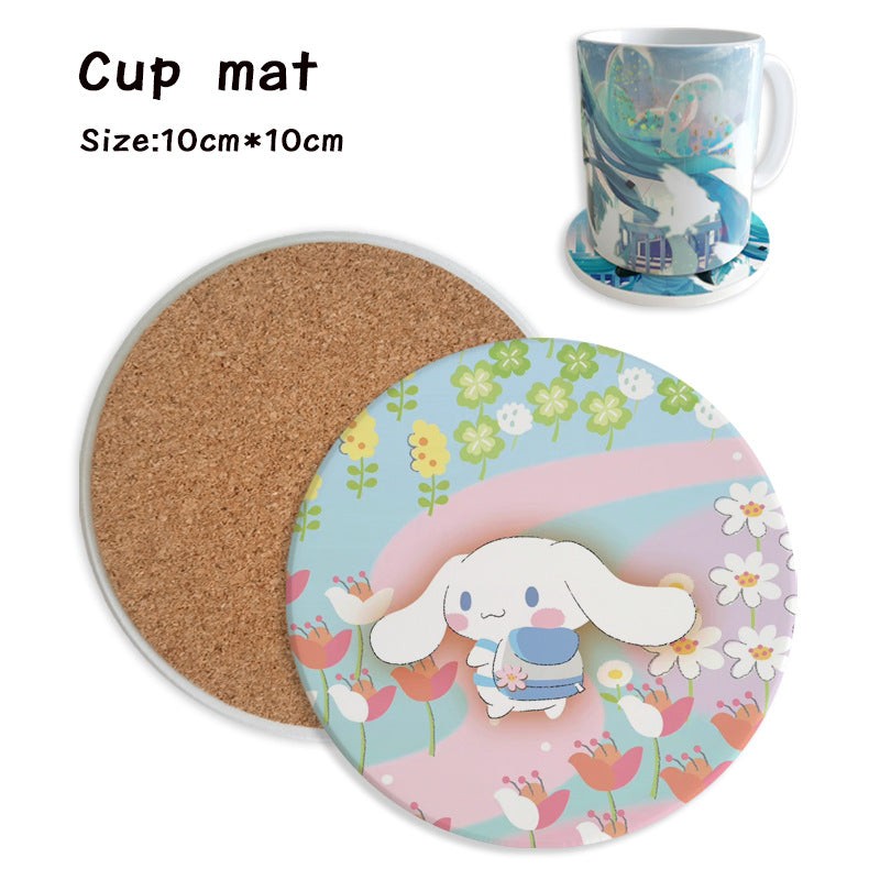 Sanr.io Cute Cartoon Heat-Resistant Coaster
