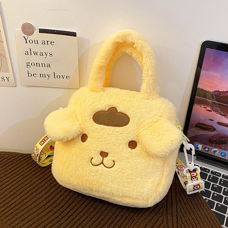 Sanri.o Cute Plush Handheld Doll Makeup Bag