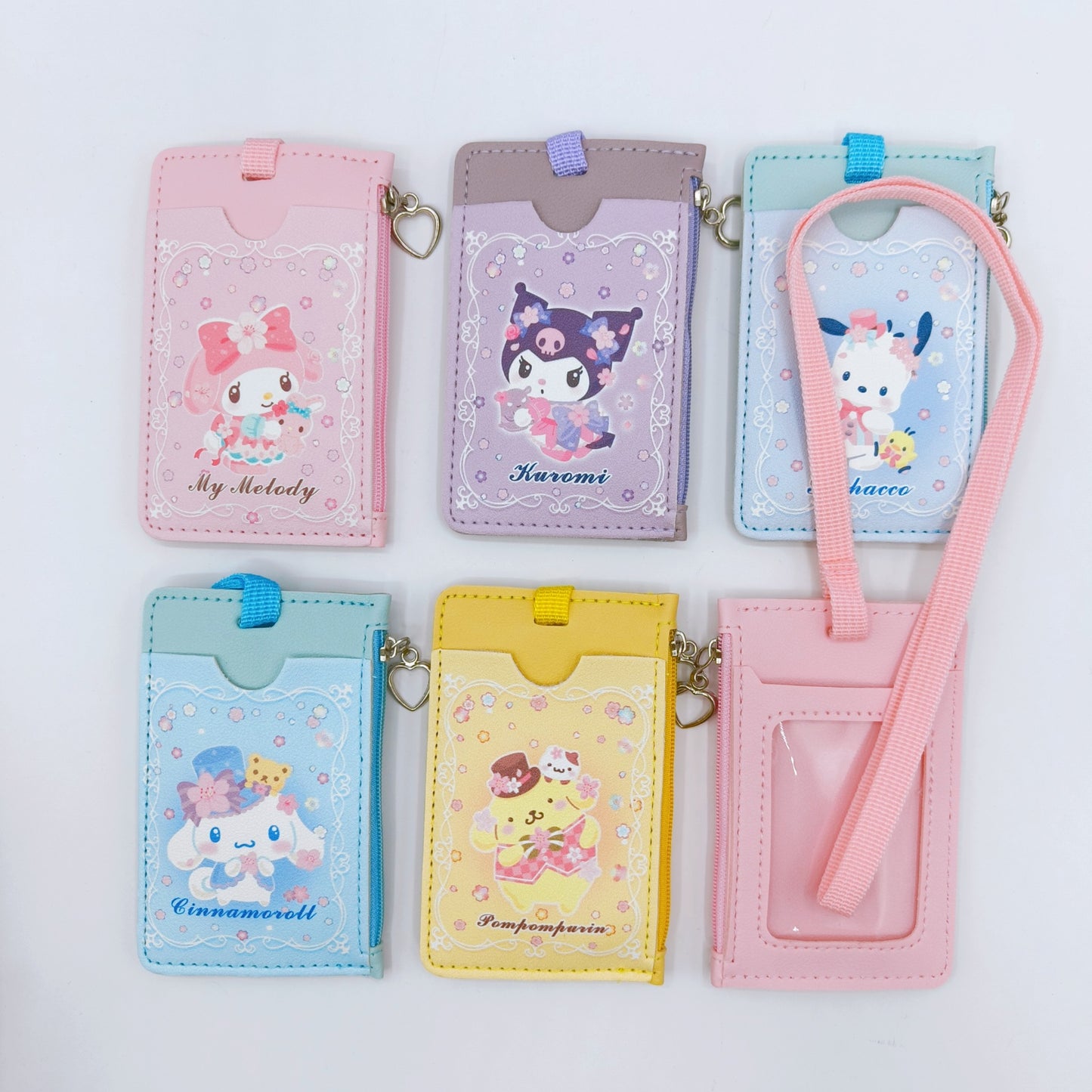 Cute Student ID Card Holder with Lanyard