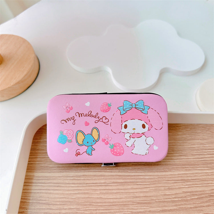 7-Piece Nail Clipper Manicure Set with PU Case