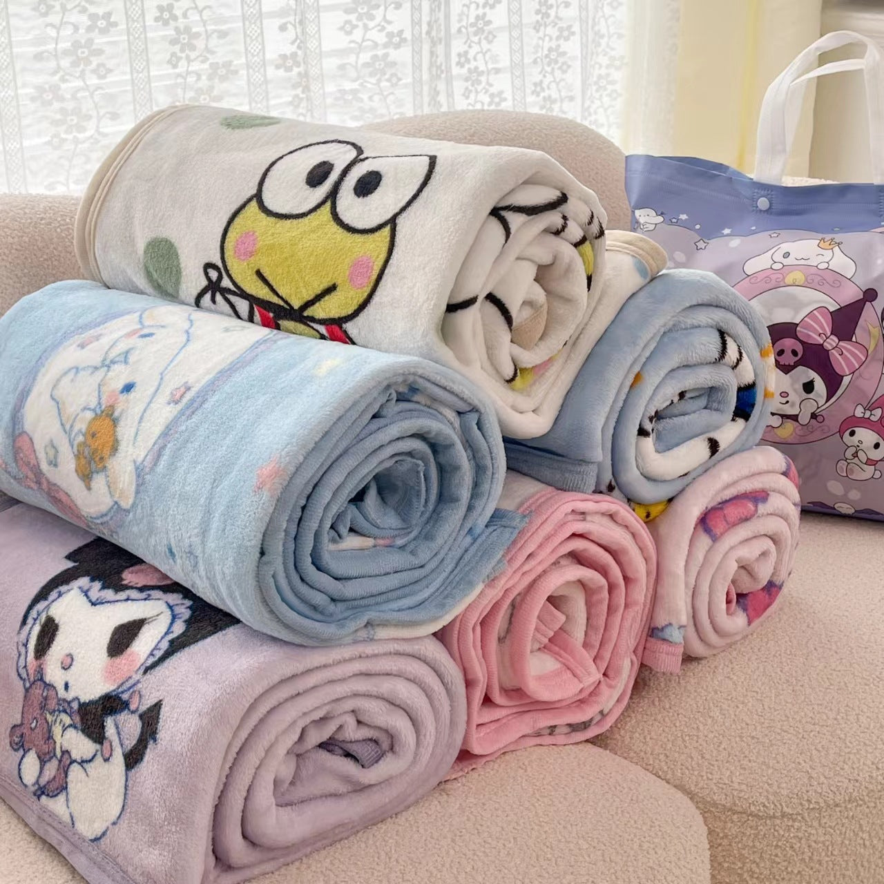 Cartoon S.anrio Double-Sided Fleece Blanket