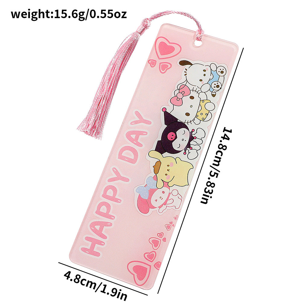 Sanr.io Cute Acrylic Tassel Bookmark