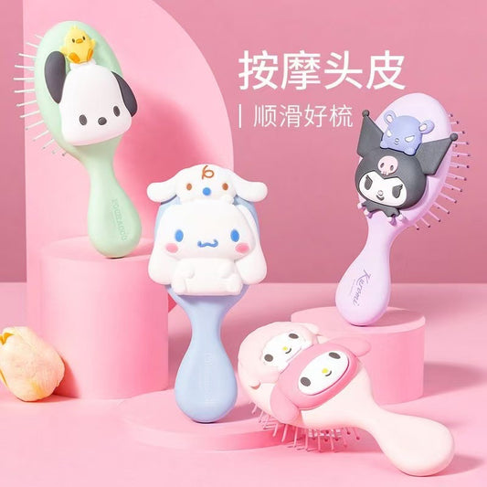 Sanr.io Cute Kawaii Cushion Massage Hair Brush