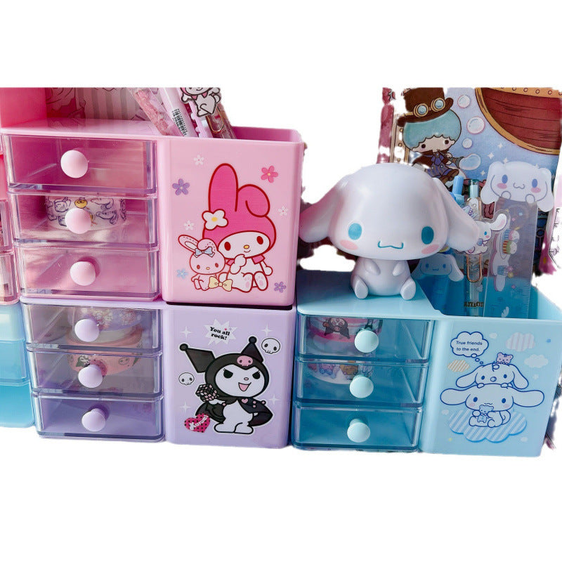 Sanri.o Desk Organizer with Drawer and Pen Holder