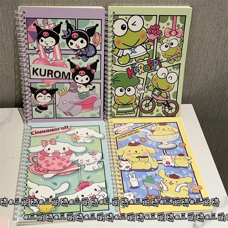 Sanri.o A5 Cute Thick Spiral Notebook