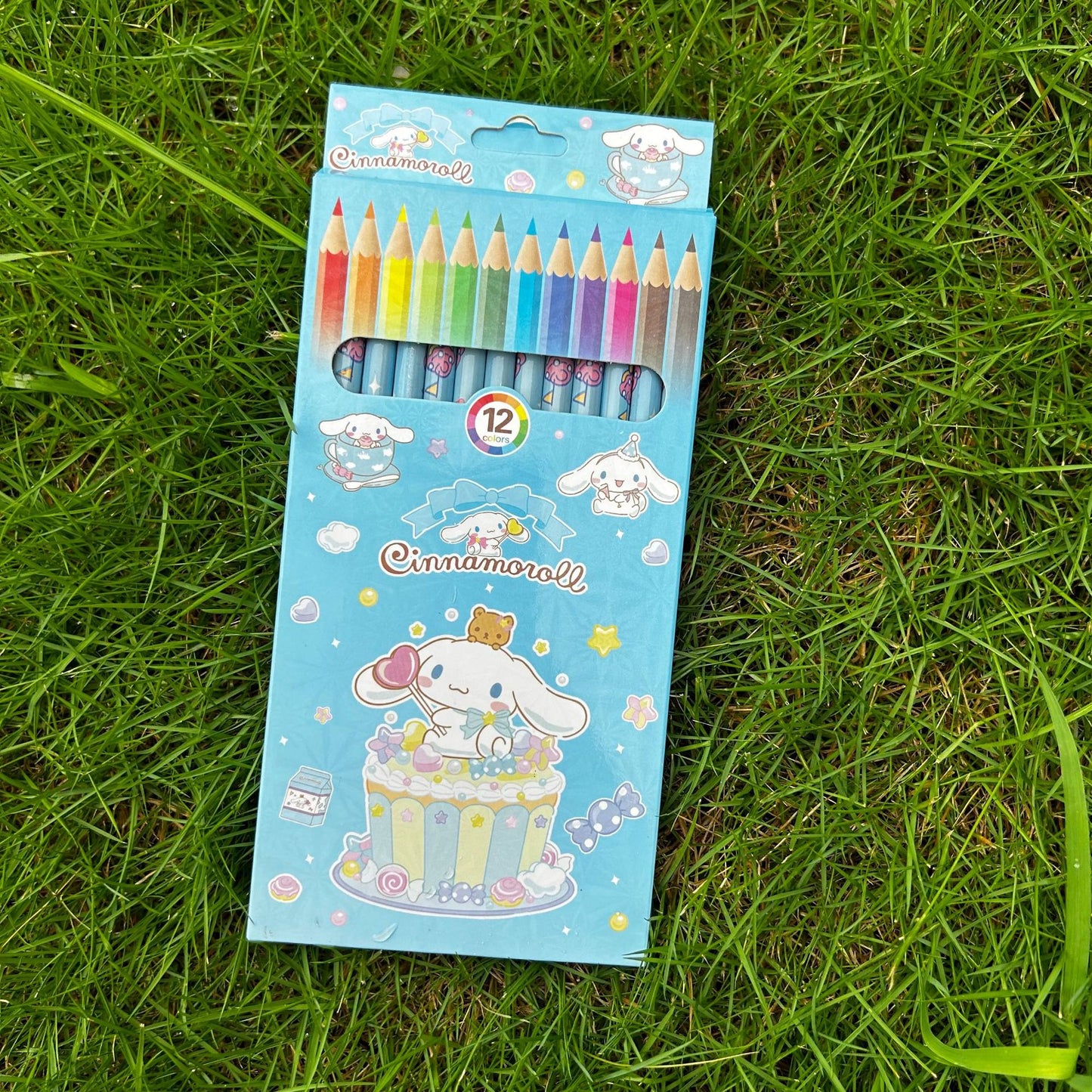 Sa.nrio 12-Color Cartoon Colored Pencil Set
