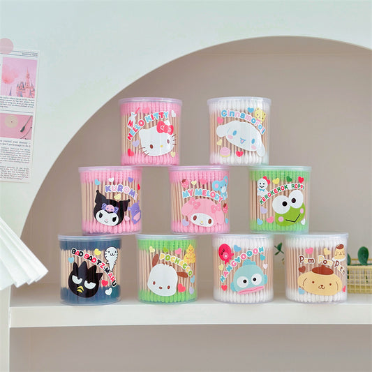 Sanri.o Cute Cotton Swabs for Daily Use