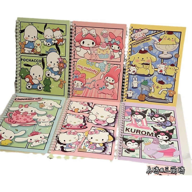 Sanri.o A5 Cute Thick Spiral Notebook