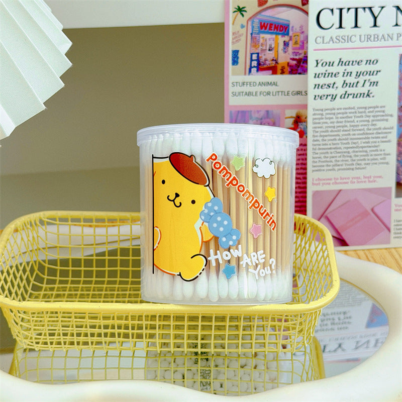 Sanri.o Cute Cotton Swabs for Daily Use