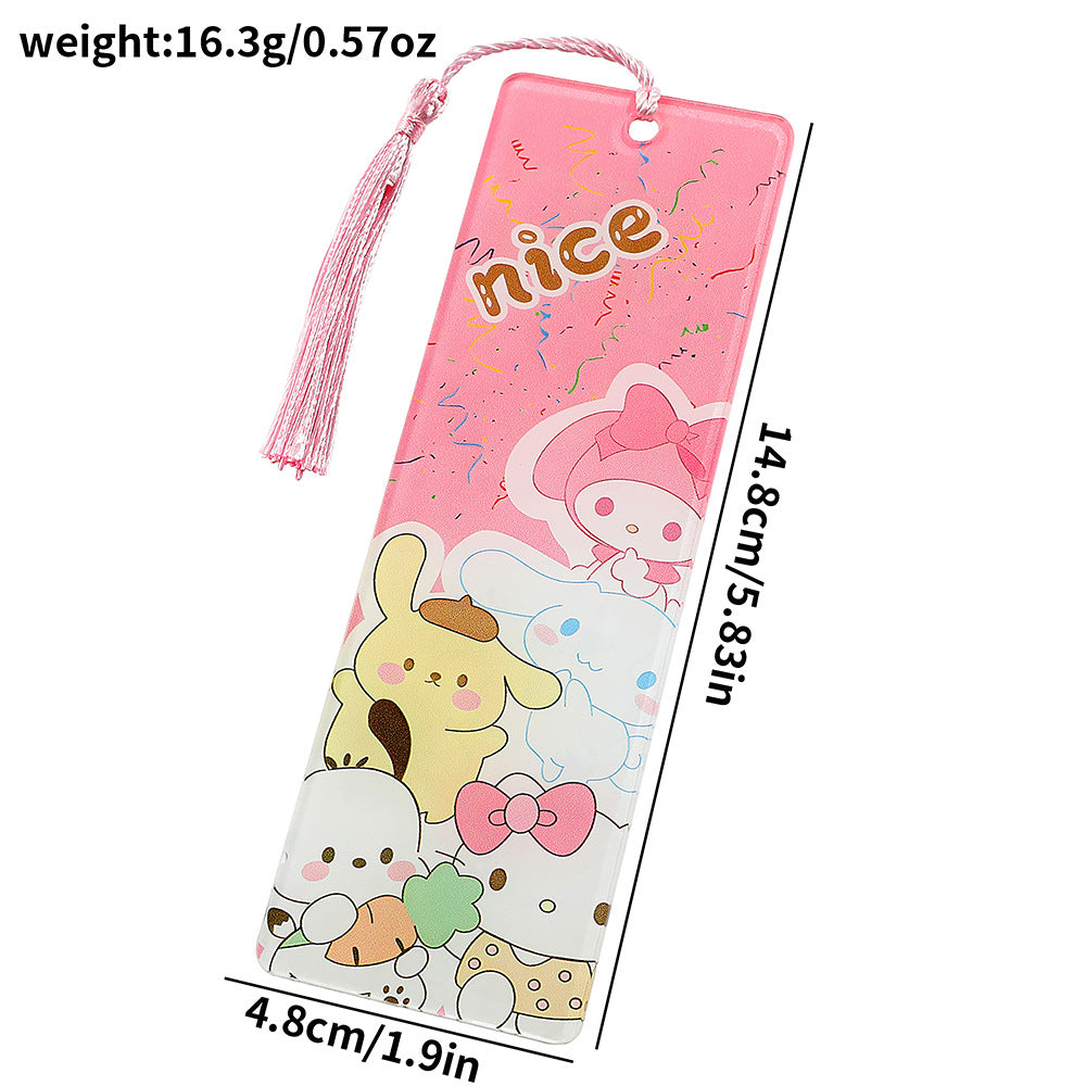 Sanr.io Cute Acrylic Tassel Bookmark