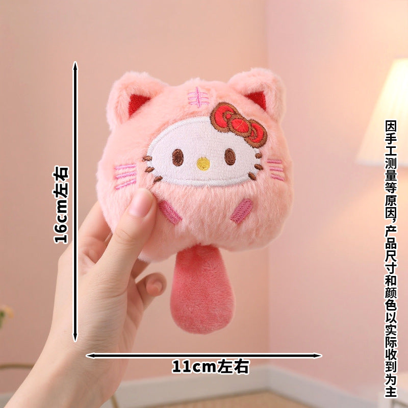 Cute Lucky Cat Plush Keychain Bag Charm