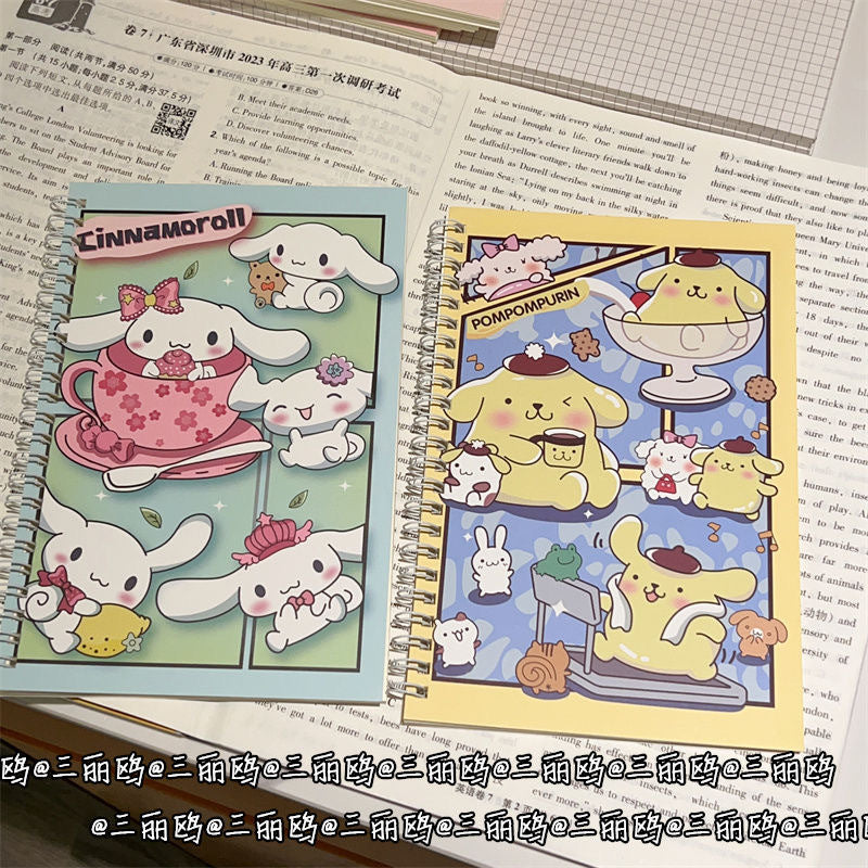 Sanri.o A5 Cute Thick Spiral Notebook