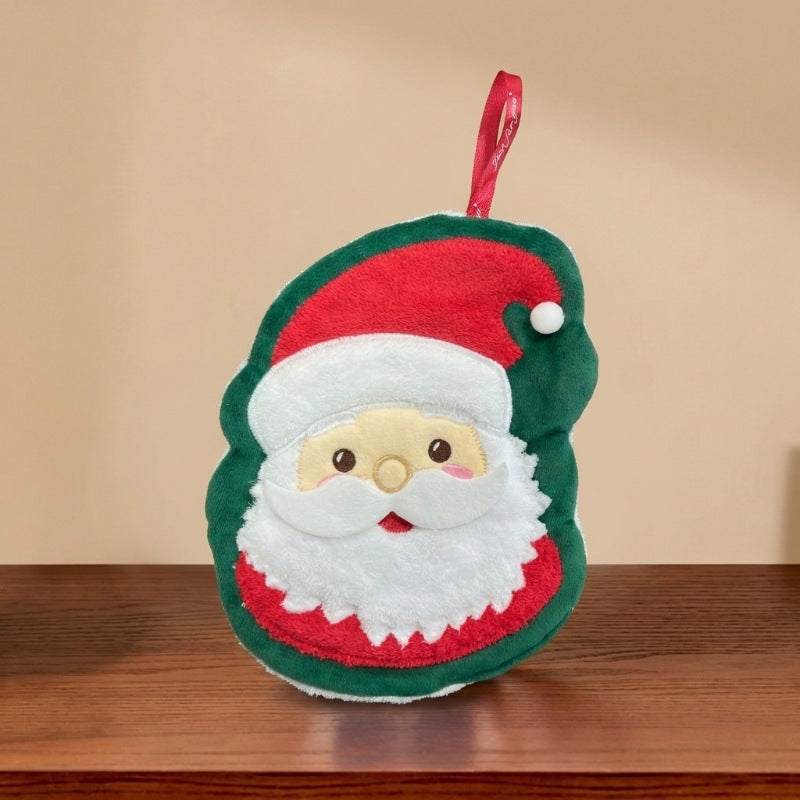 Cute Cartoon Christmas Hand Towel