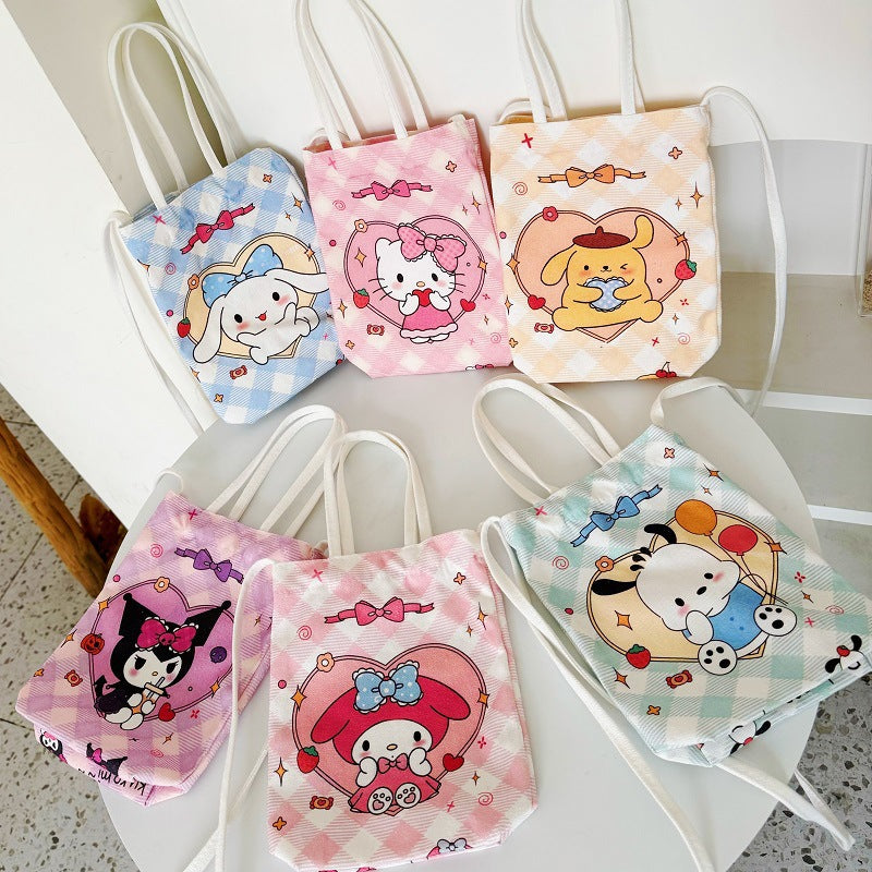 Sanri.o Casual Canvas Crossbody Bag