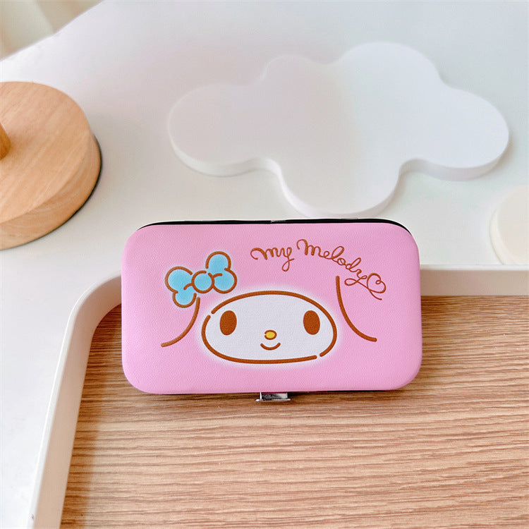 7-Piece Nail Clipper Manicure Set with PU Case