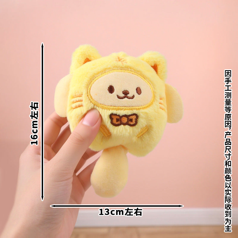 Cute Lucky Cat Plush Keychain Bag Charm