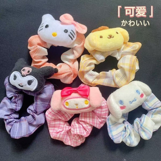 Sanr.io Cute Kawaii Soft Hair Scrunchies