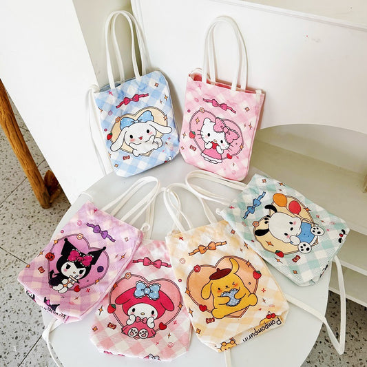 Sanri.o Casual Canvas Crossbody Bag
