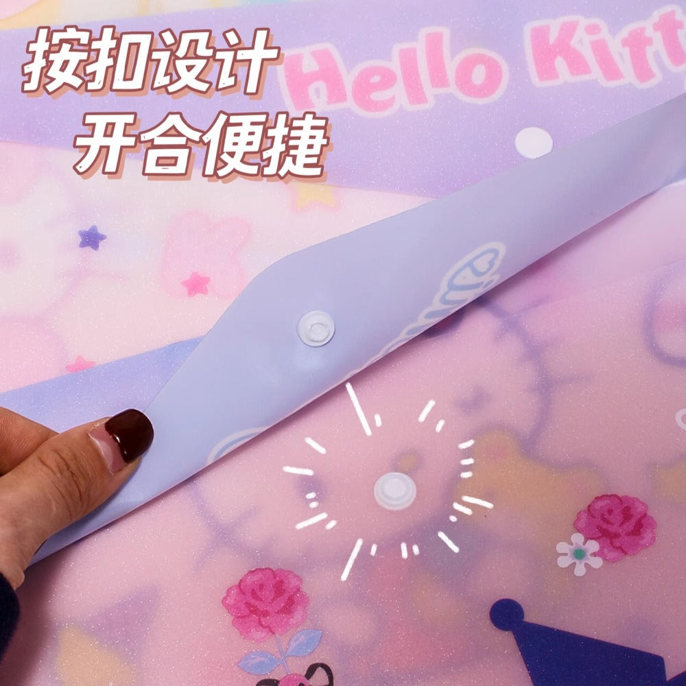 Sanri.o A4 Student Snap Button File Folder