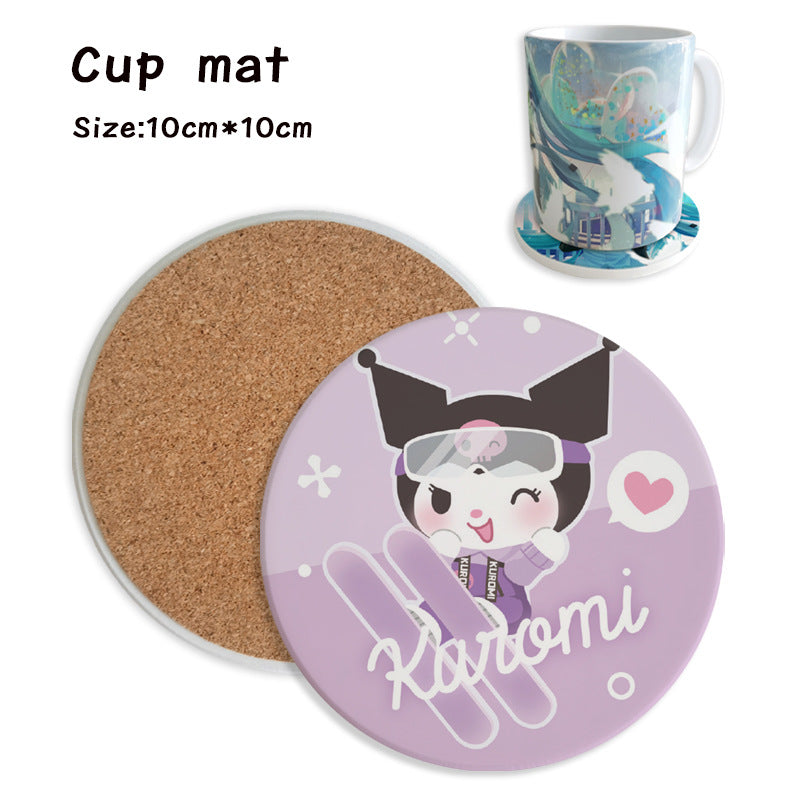 Sanr.io Cute Cartoon Heat-Resistant Coaster