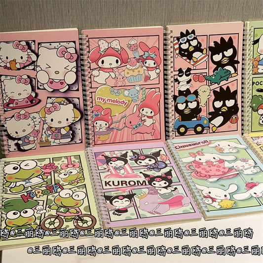 Sanri.o A5 Cute Thick Spiral Notebook