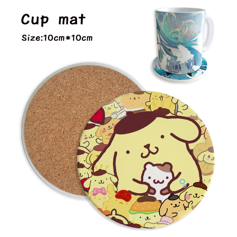 Sanr.io Cute Cartoon Heat-Resistant Coaster