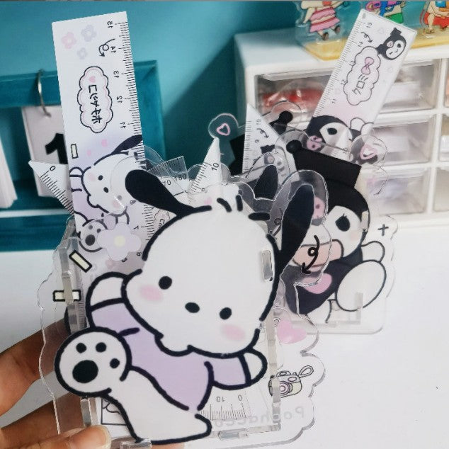 San.rio Cute Acrylic Pen Holder Desk Organizer