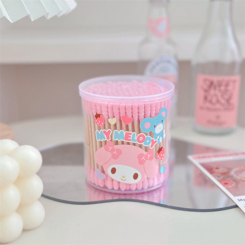 Sanri.o Cute Cotton Swabs for Daily Use