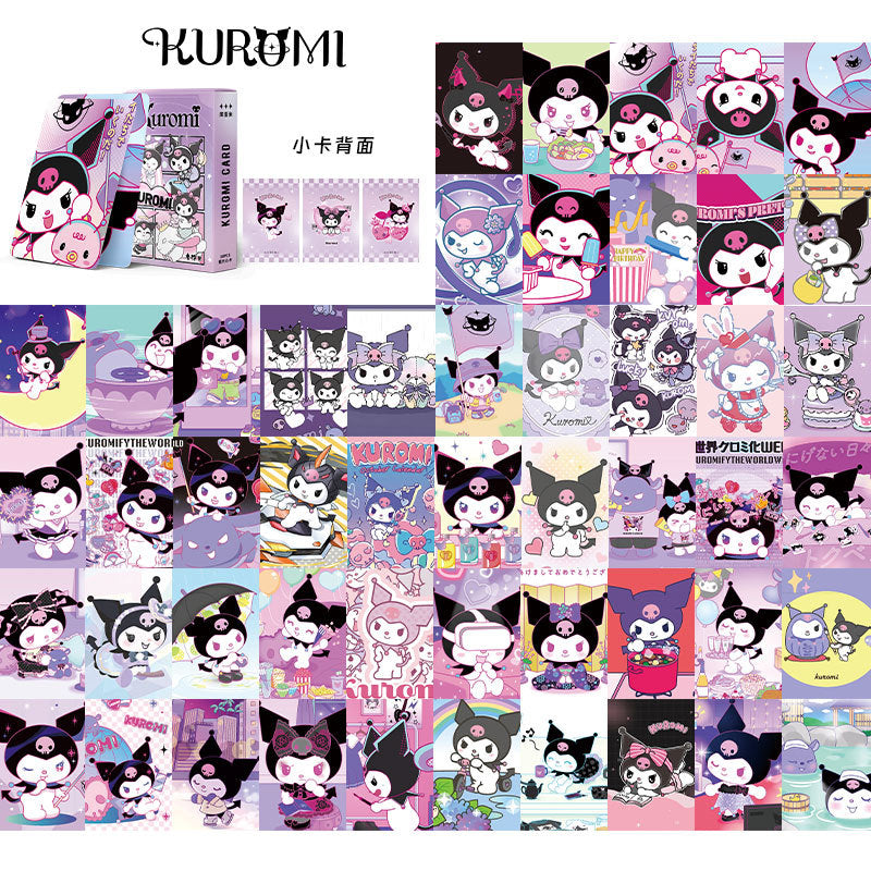 Cute Anime Holographic Photo Cards – 50 pcs/Box