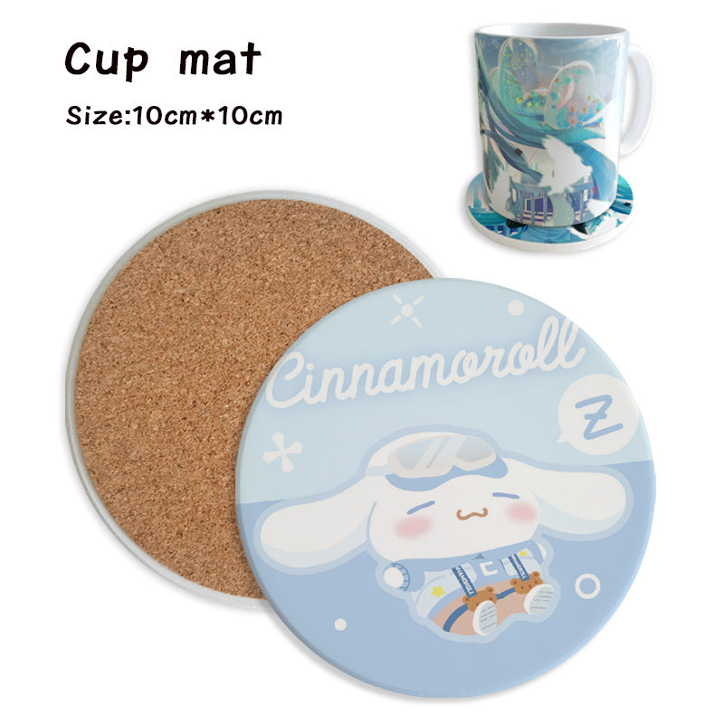 Sanr.io Cute Cartoon Heat-Resistant Coaster