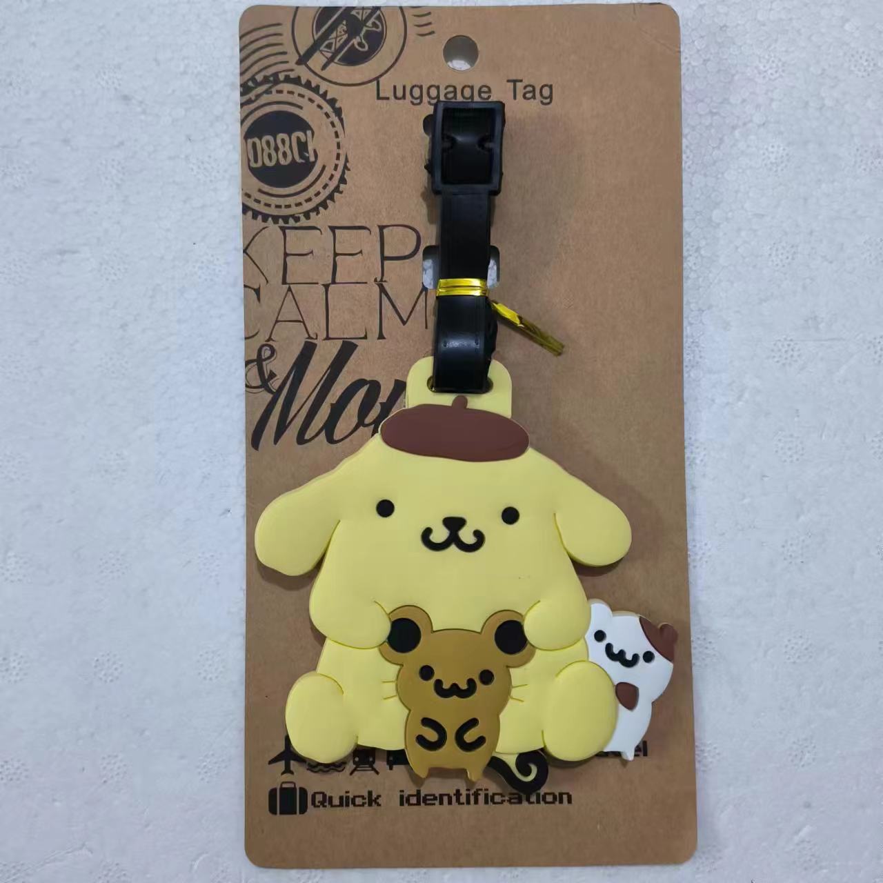Sanr.io Cute Boarding Pass Keychain Charm