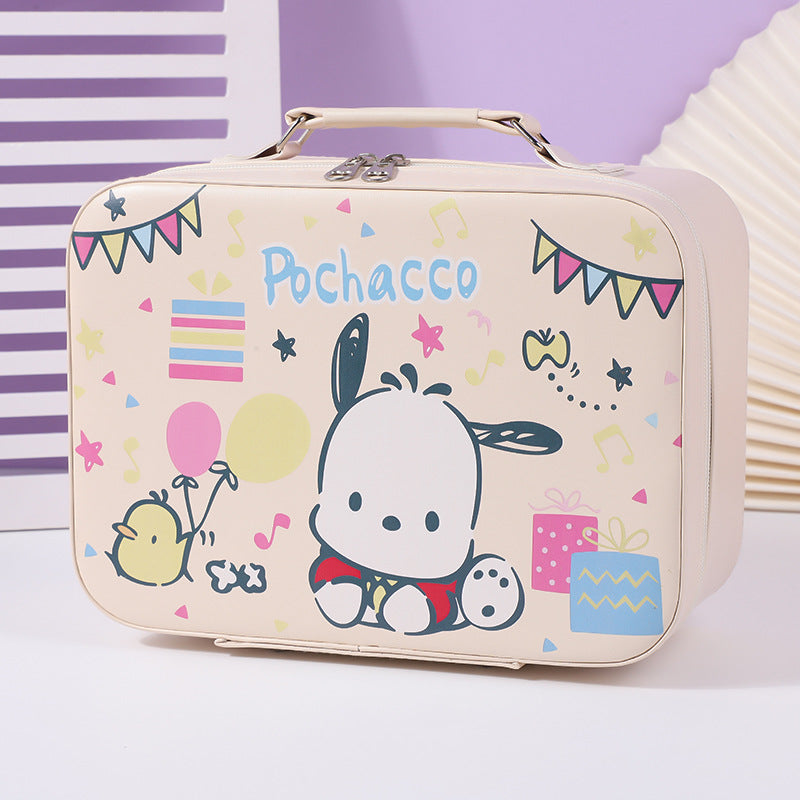 S.anrio Large-Capacity Portable Makeup Case
