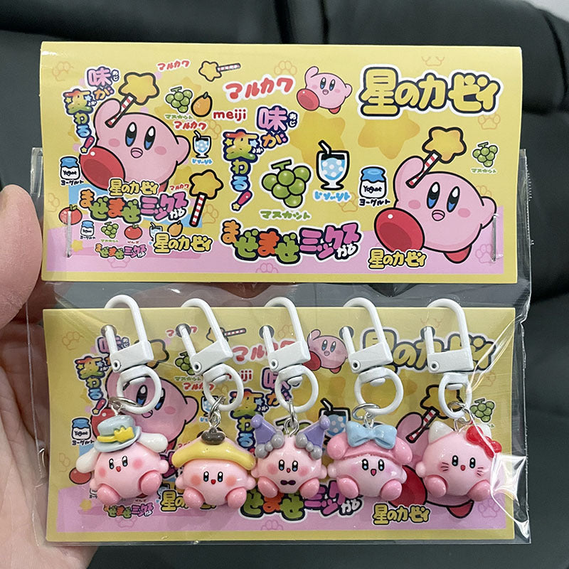 Cute Cartoon Resin Keychain Charms Set