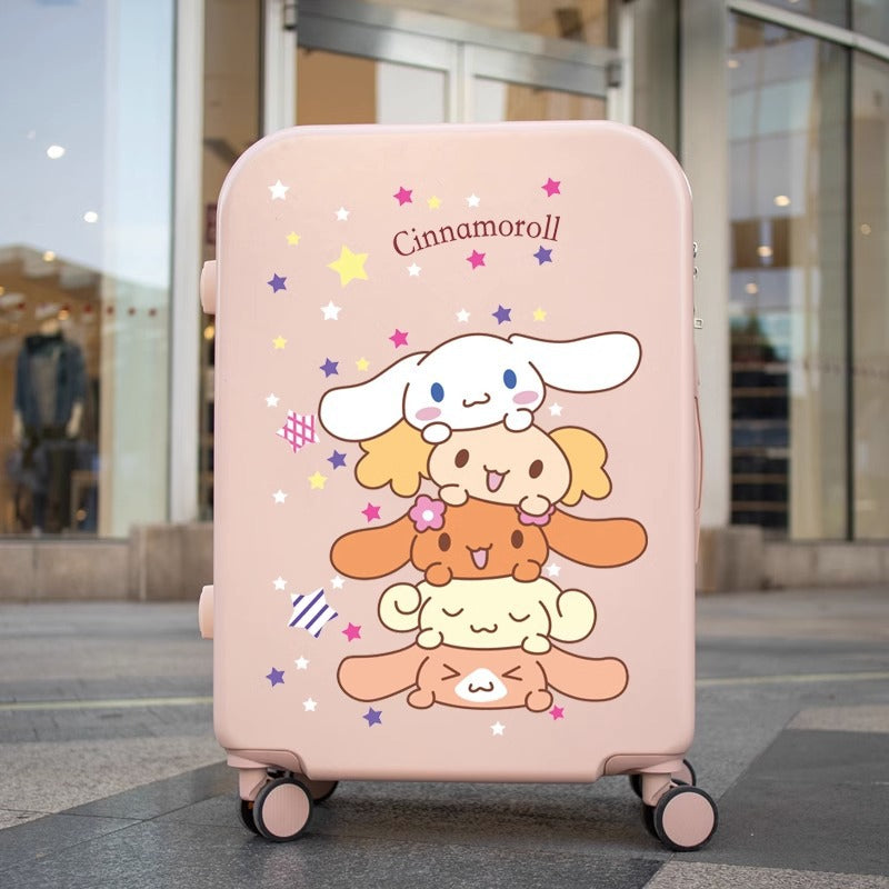 Sanri.o Cinnamor.oll Cute Cartoon 18-Inch Carry-On Suitcase