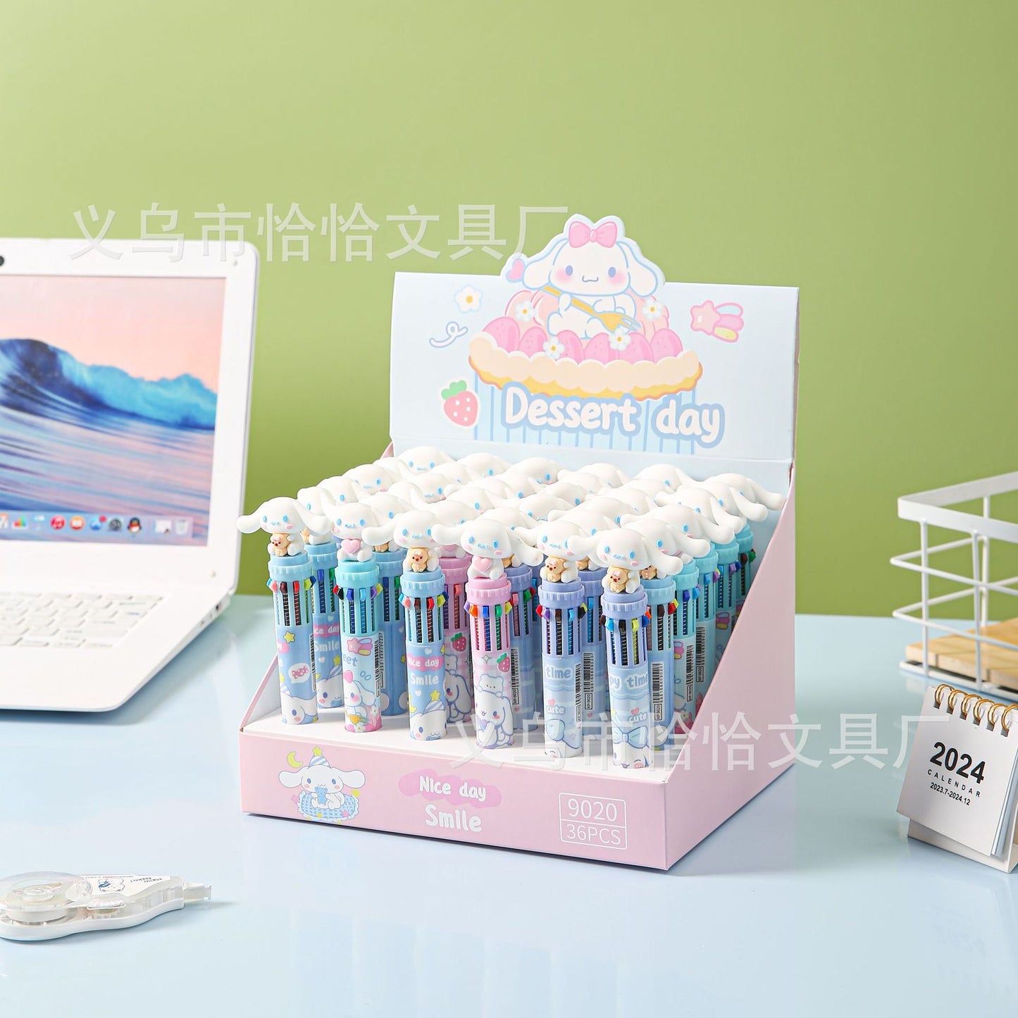Sanr.io Cute Kawaii 10-Color Click Ballpoint Pen