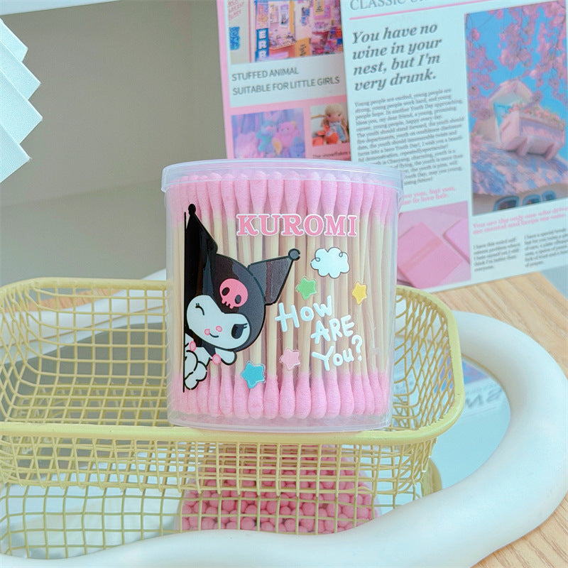 Sanri.o Cute Cotton Swabs for Daily Use