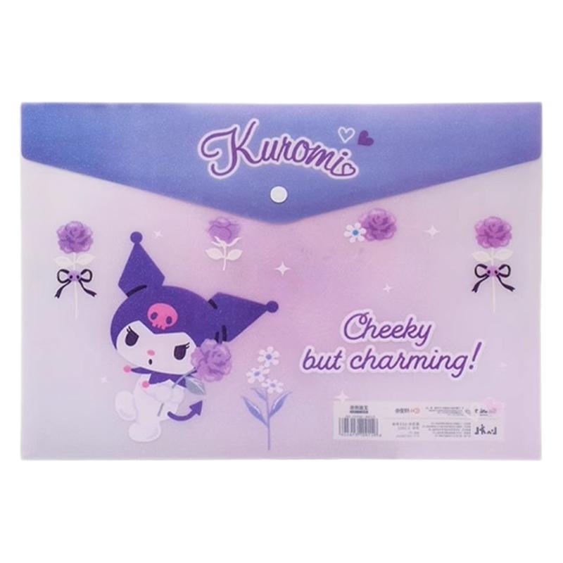 Sanri.o A4 Student Snap Button File Folder